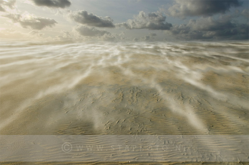 Stuivend zand, Schiermonnikoog, Waddeneilanden