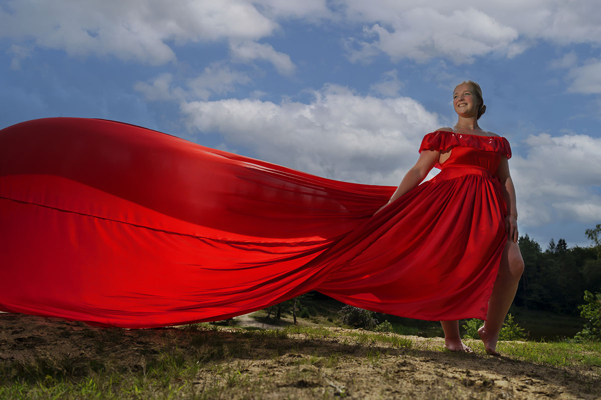 Long flying dress